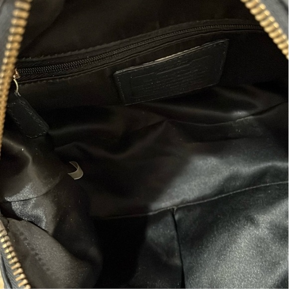 Coach Black Laser Cut Leather Ashley Convertible
Satchel Shoulder Bag Restored - Picture 10 of 10